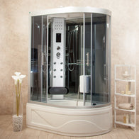 Box Doccia Idromassaggio vasca Florence 130x85 Sinistra Multifunzione