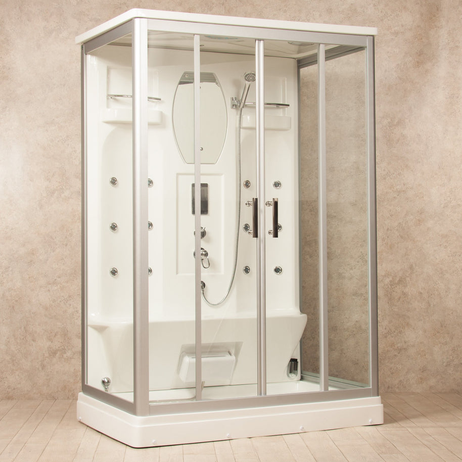 Cabina Doccia Idromassaggio Artic 140x90 cm Spaziosa Multifunzione