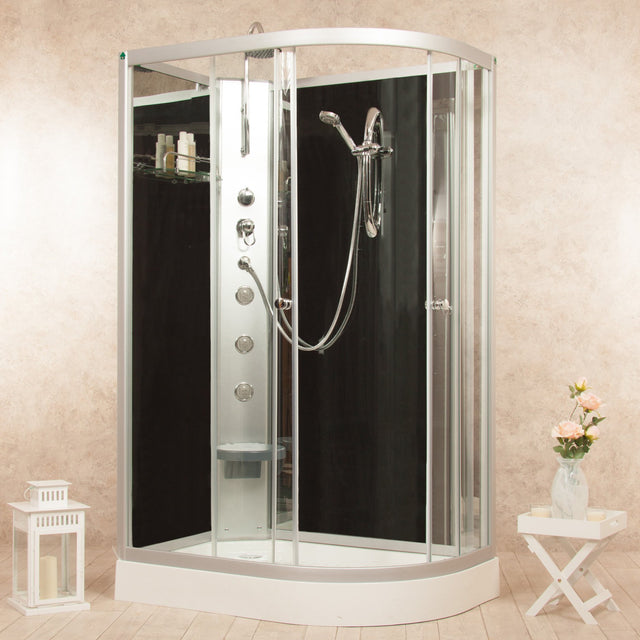 Box Doccia Idromassaggio Atene Panorama 120x80  Sinistra Completo