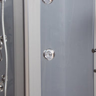 Box Doccia Idromassaggio Atene 120x80 Sinistro Sauna Bagno Turco e Ozono