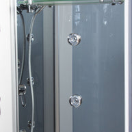 Box Doccia Idromassaggio Atene 120x80 Sinistro Sauna Bagno Turco e Ozono