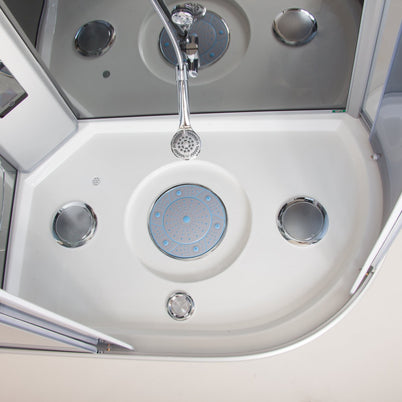 Box Doccia Idromassaggio Atene 120x80 Destra Sauna Bagno Turco e Ozono