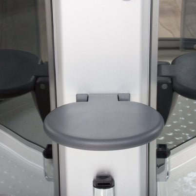 Box Doccia Idromassaggio Atene 120x80 Destra Sauna Bagno Turco e Ozono