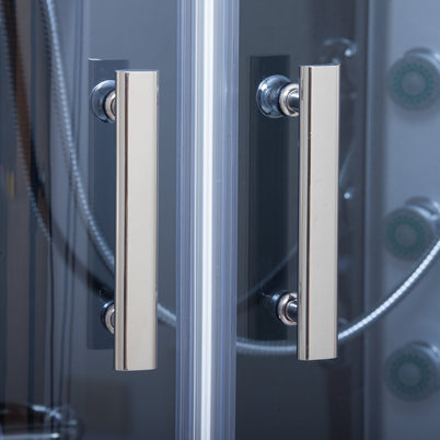 Box Doccia Idromassaggio Atene 120x80 Destra Sauna Bagno Turco e Ozono