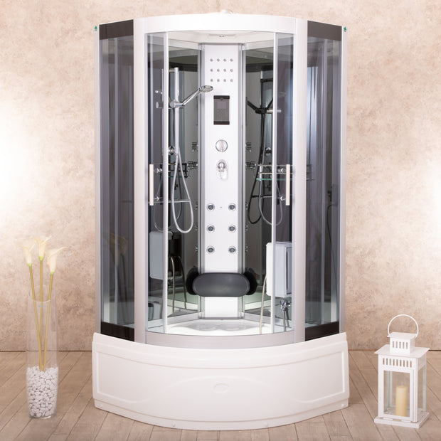 Doccia Vasca Idromassaggio PoloSud 100x100 cm, Bagno turco e ozono