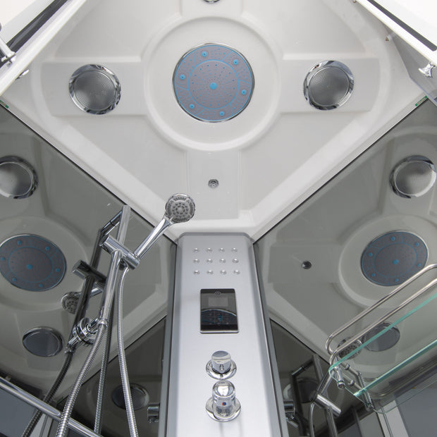 Doccia Vasca Idromassaggio PoloSud 100x100 cm, Bagno turco e ozono