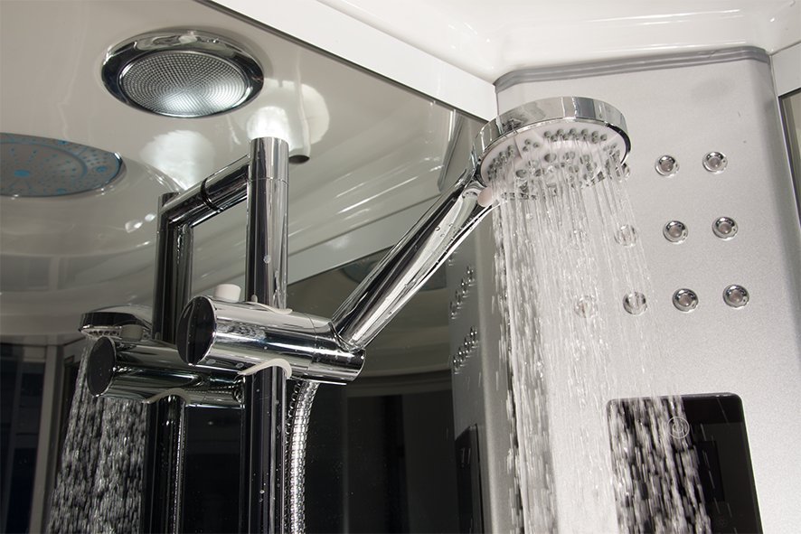 Doccia Vasca Idromassaggio PoloSud 100x100 cm, Bagno turco e ozono