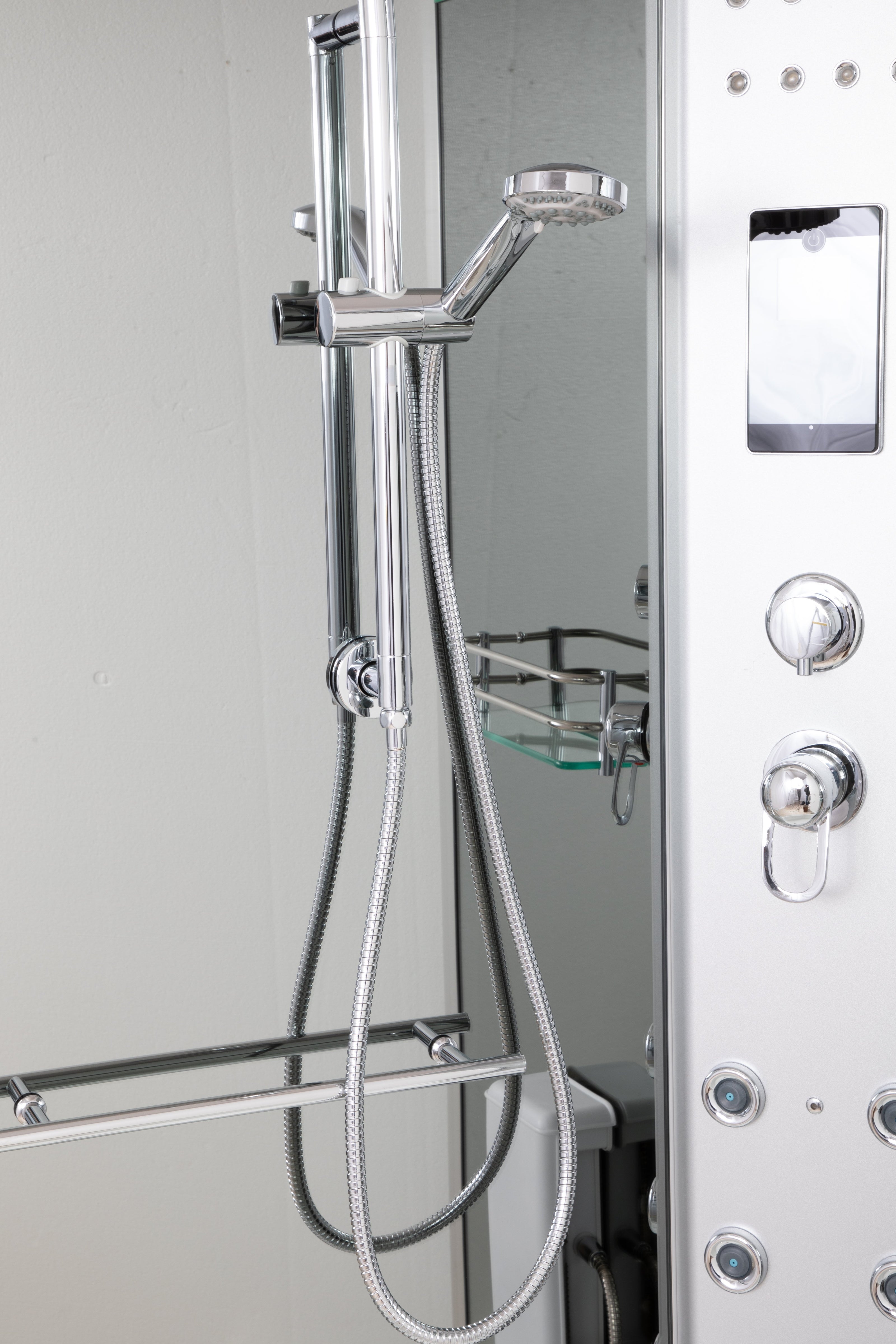 Doccia Vasca Idromassaggio PoloSud 100x100 cm, Bagno turco e ozono