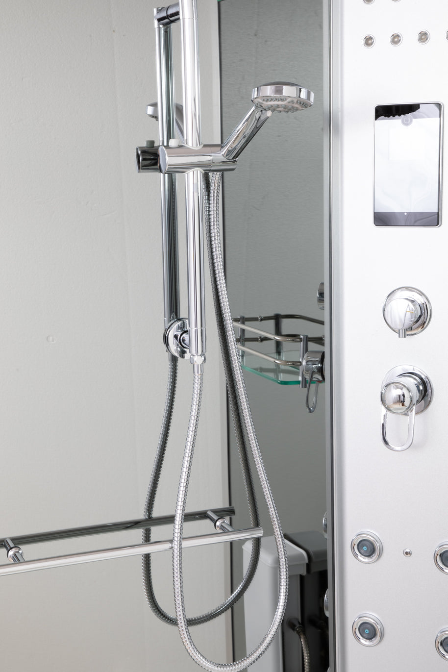 Doccia Vasca Idromassaggio PoloSud 100x100 cm, Bagno turco e ozono
