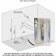 Box Doccia Idromassaggio Elegant 120x90 Completo Multifunzione