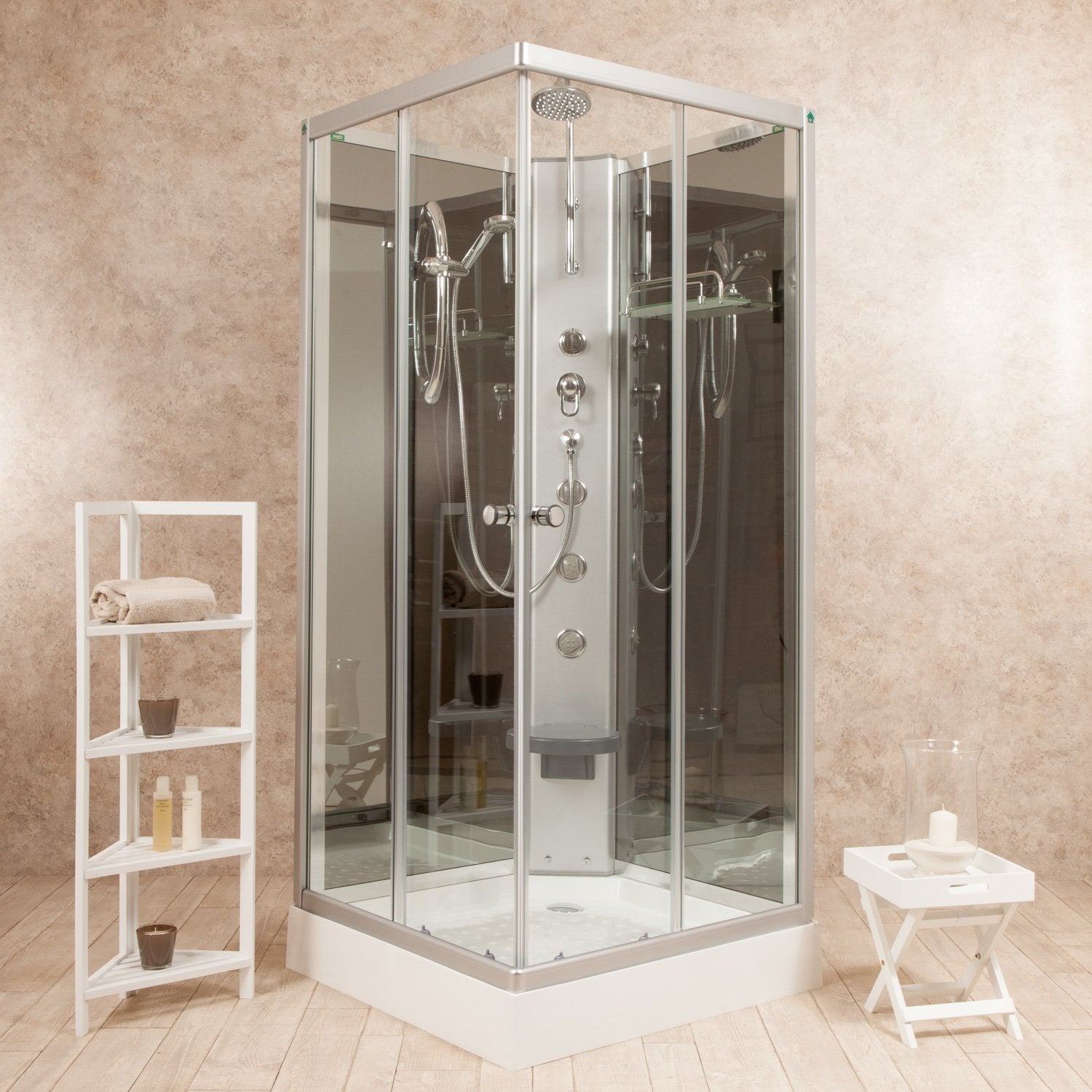 Indy 90x90 Box Doccia Idromassaggio Multifunzione