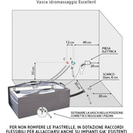 Vasca Idromassaggio Excellent 160x85 di Design