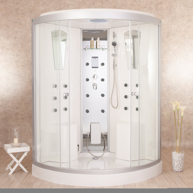 Box Doccia Idromassaggio Space 130x130 2 sedute Multifunzione