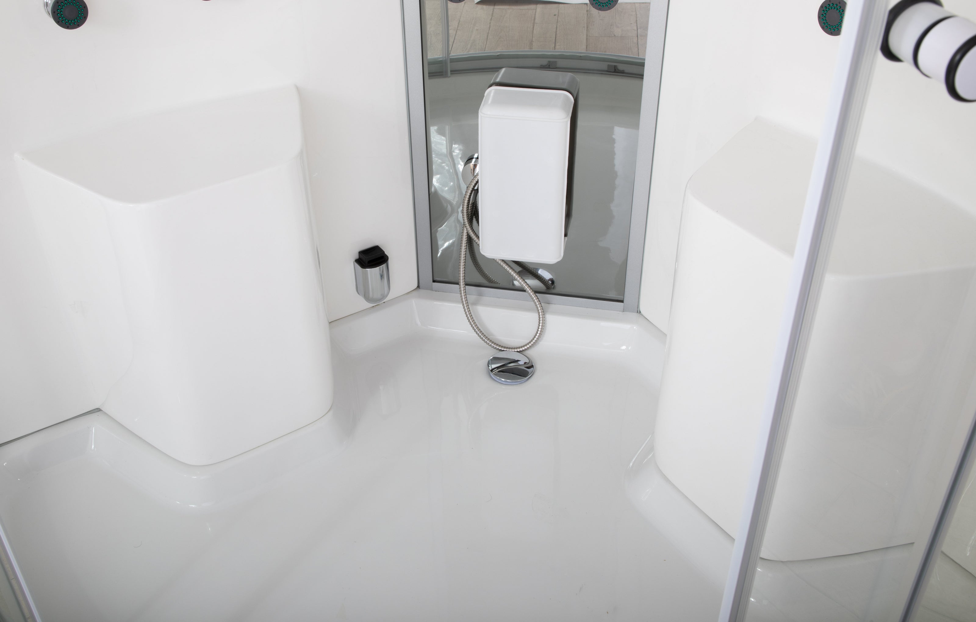 Box Doccia Idromassaggio Space 130x130 2 sedute Multifunzione