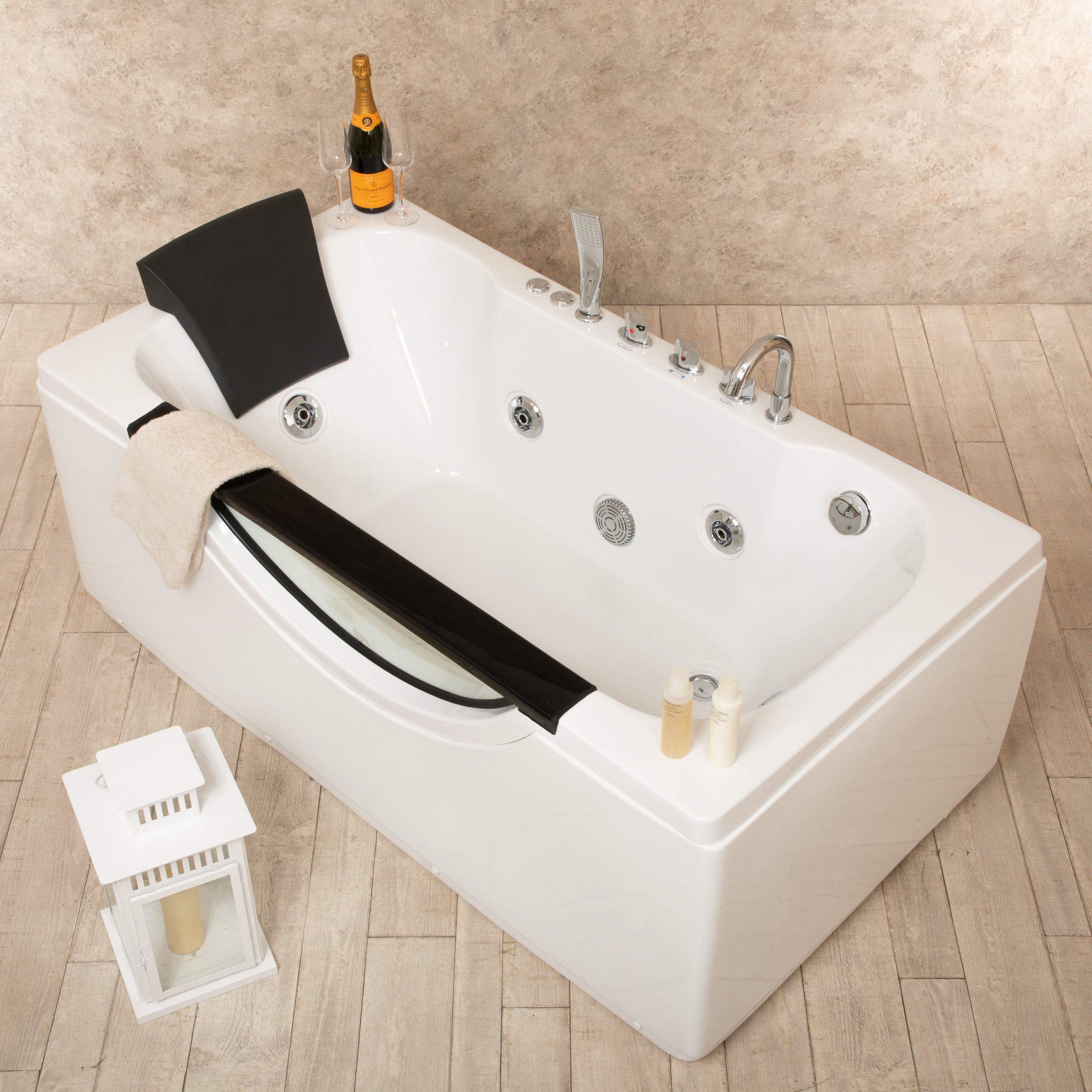 Vasca Idro EnergyLife 160x85cm con Cromoterapia e Luce Interna