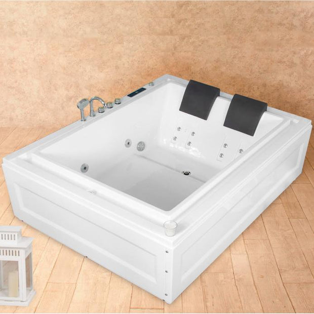 Vasca Idromassaggio Italian Design 190x147 Doppia con Cromoterapia