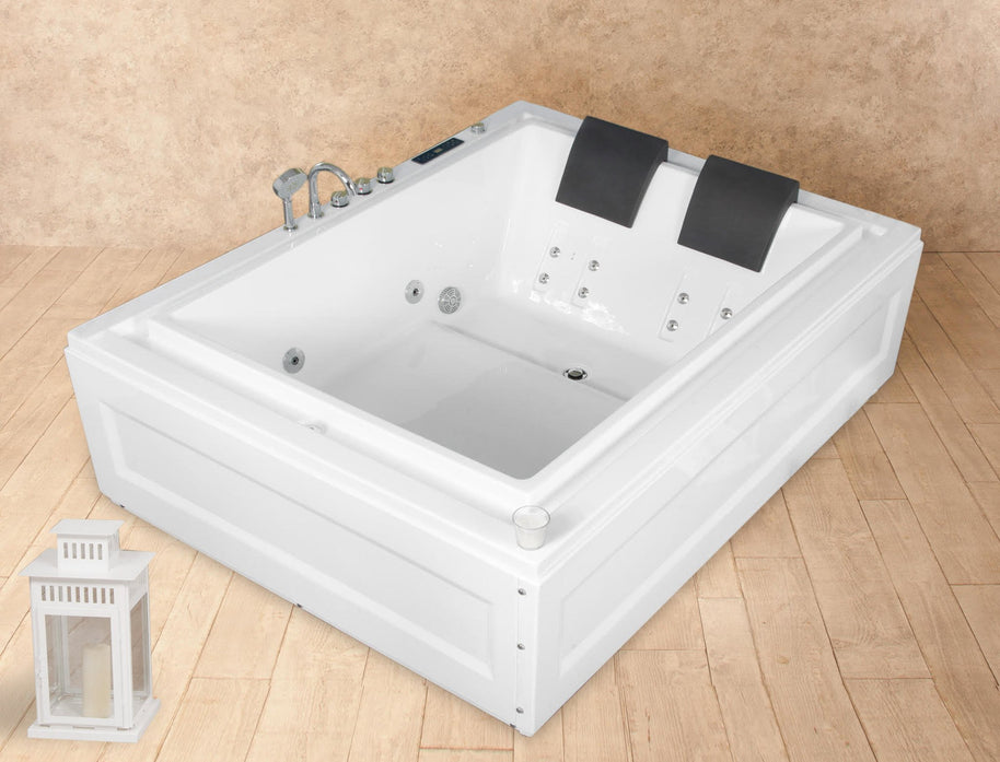 Vasca Idromassaggio Italian Design 190x147 Doppia con Cromoterapia