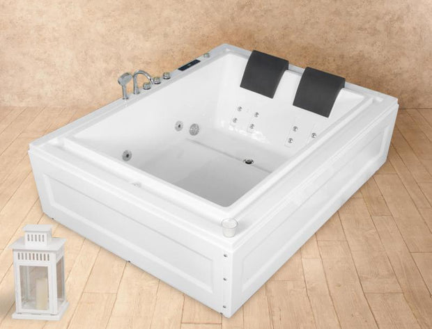 Vasca Idromassaggio Italian Design Doppia con Riscaldamento 190x147cm