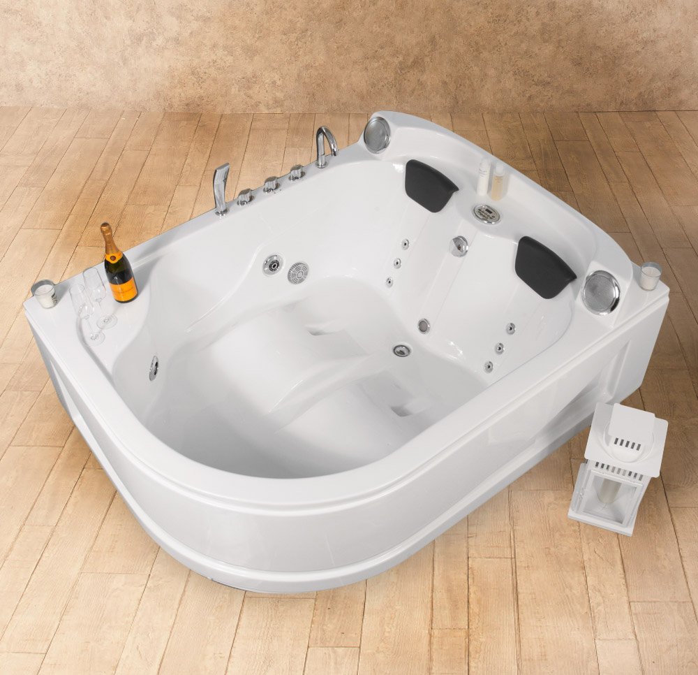 Vasca Idromassaggio LuxuryRoom 180x140 Duo di Design con Cromoterapia
