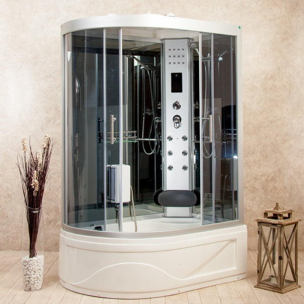 Box Doccia Idromassaggio con Vasca Florence2 115x90 Destra Bagno Turco