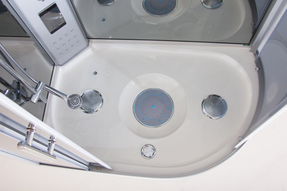 Box Doccia Idromassaggio con Vasca Florence2 115x90 Destra Bagno Turco