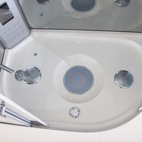 Box Doccia Idromassaggio con Vasca Florence2 115x90 Destra Bagno Turco