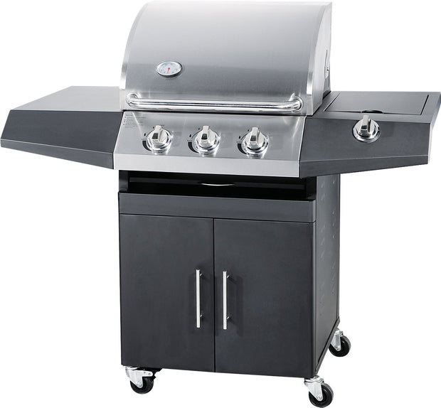 BBQ 3 fuochi Black Inox