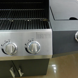 Barbecue a Gas GPL e Metano Black Inox a 3 Fuochi