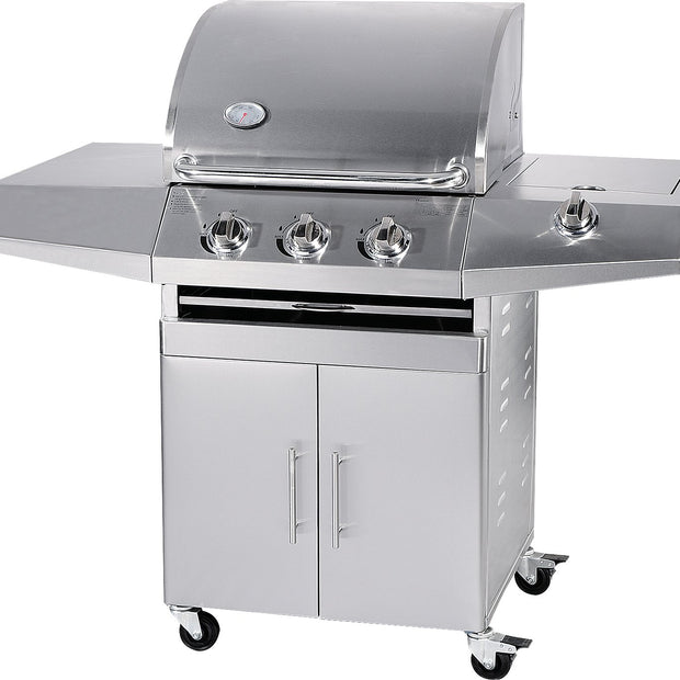 Barbecue a Gas GPL e Metano Total Inox a  3 fuochi