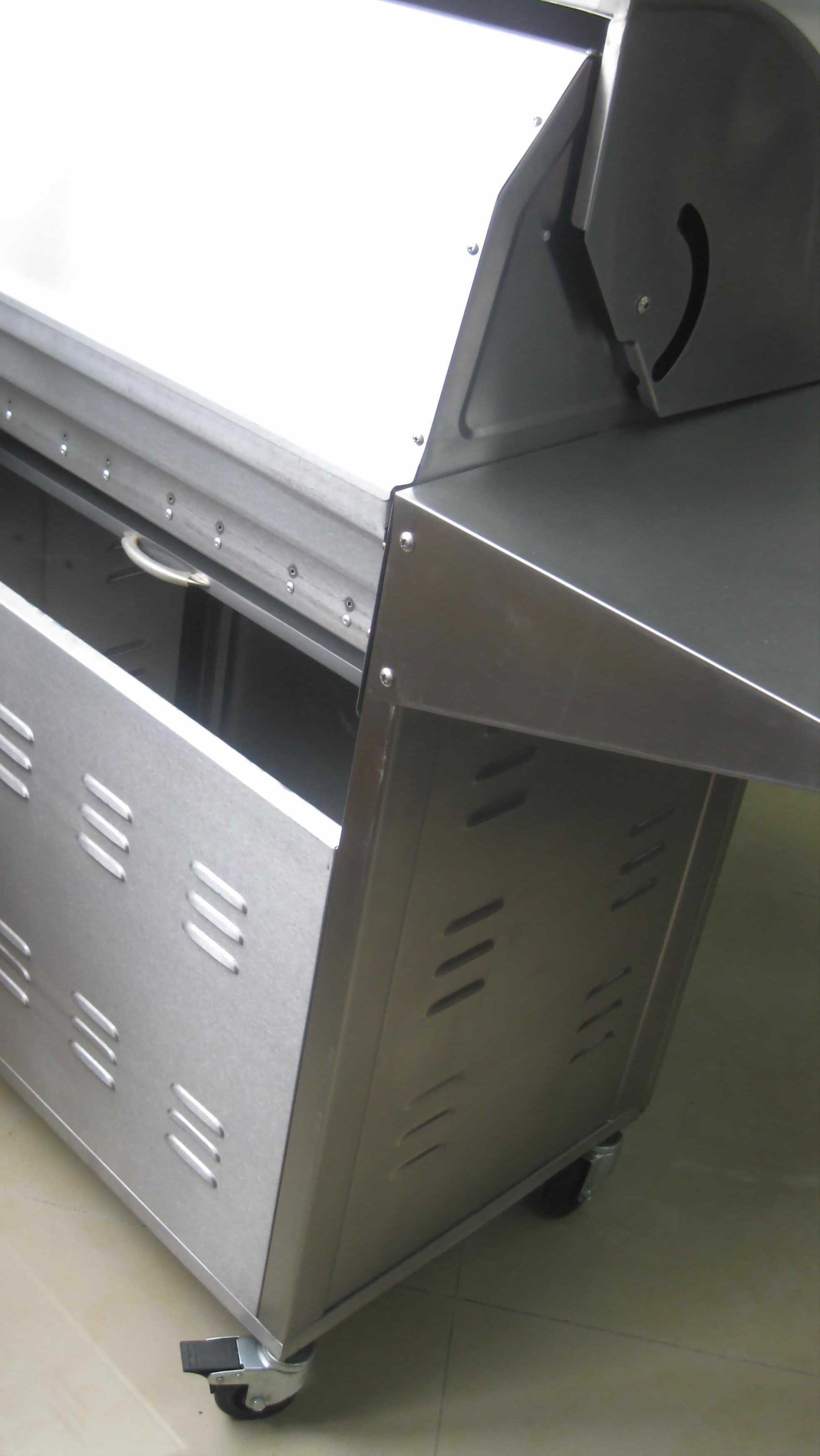 Barbecue a Gas GPL e Metano Total Inox a  3 fuochi