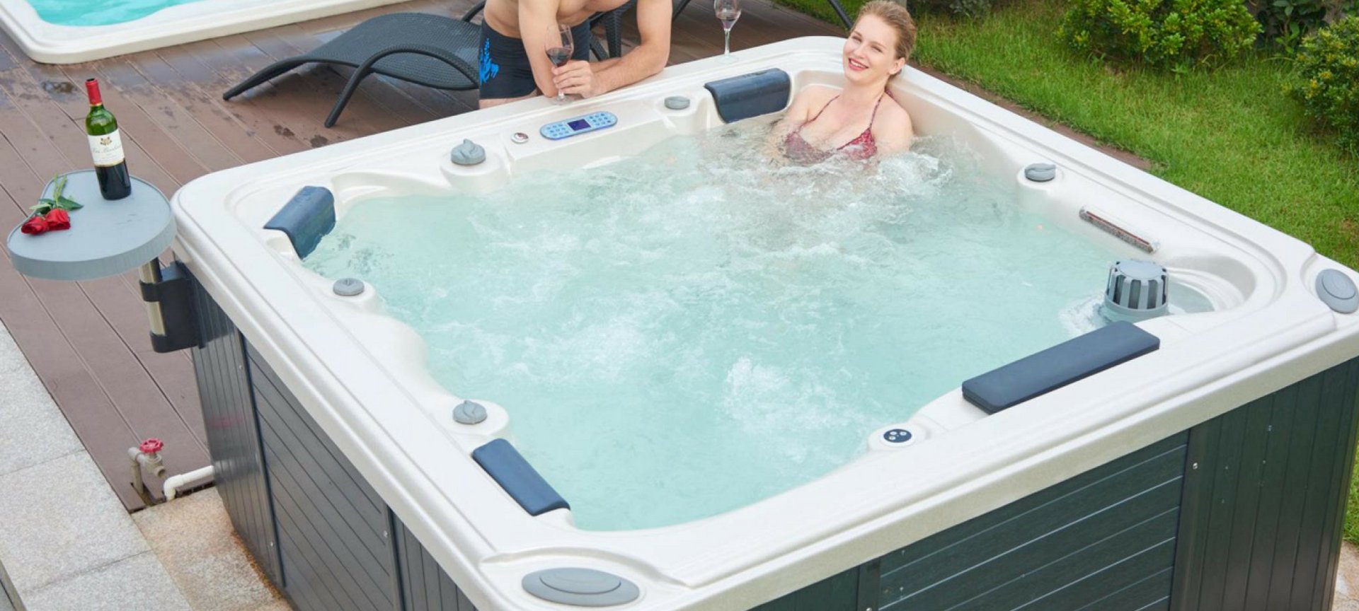 Minipiscina Vasca Idromassaggio SPA Zen da Esterno 220x220 cm