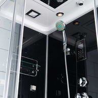 Box Doccia Black Air 70x90 Sinistra Idromassaggio Multifunzione