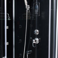 Box Doccia Black Air 70x90 Destra Idromassaggio Multifunzione