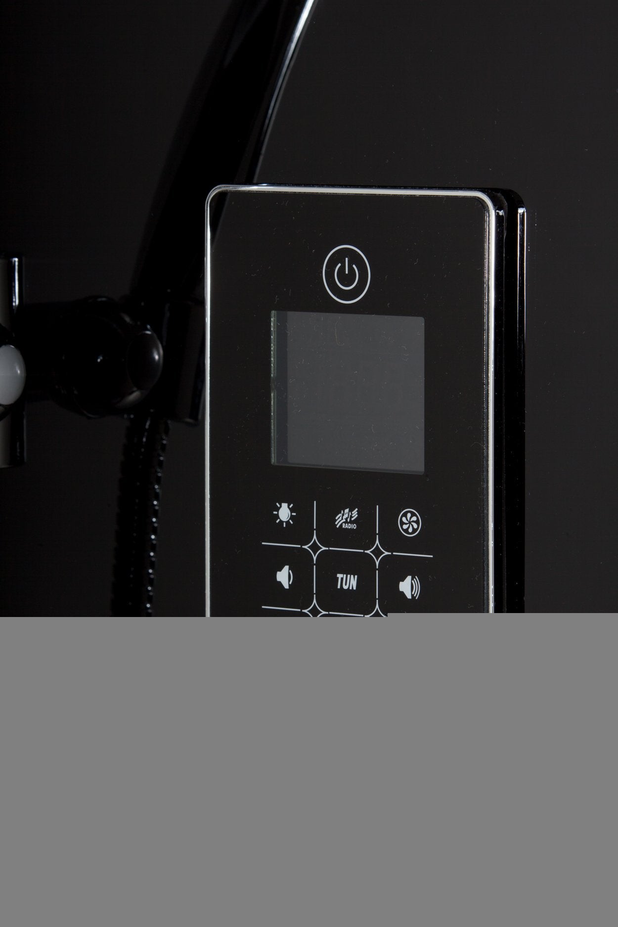 Box Doccia Black Air 70x90 Destra Idromassaggio Multifunzione