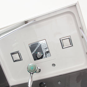 Box Doccia Black Air 70x100 Sinistra Idromassaggio Multifunzione