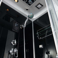 Box Doccia Black Air 70x100 Sinistra Idromassaggio Multifunzione