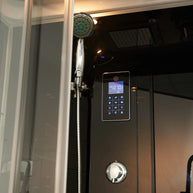 Box Doccia Black Air 70x100 Sinistra Idromassaggio Multifunzione