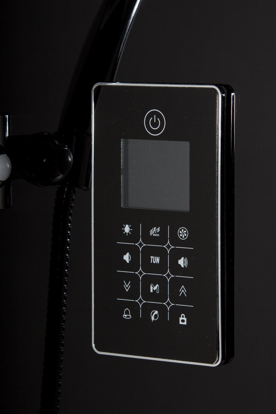 Box Doccia Black Air 70x100 Sinistra Idromassaggio Multifunzione