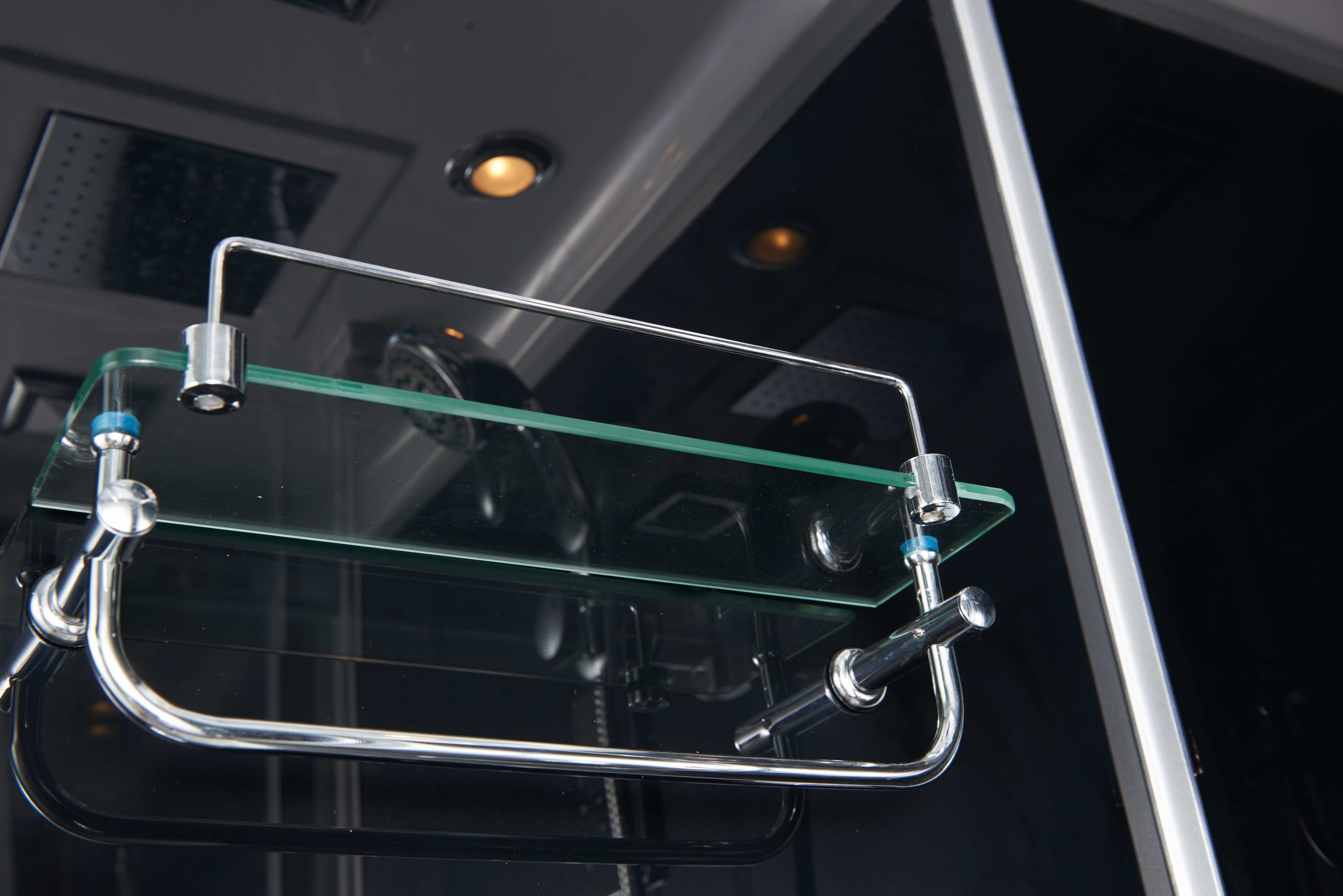 Box Doccia Black Air 70x100 Sinistra Idromassaggio Multifunzione