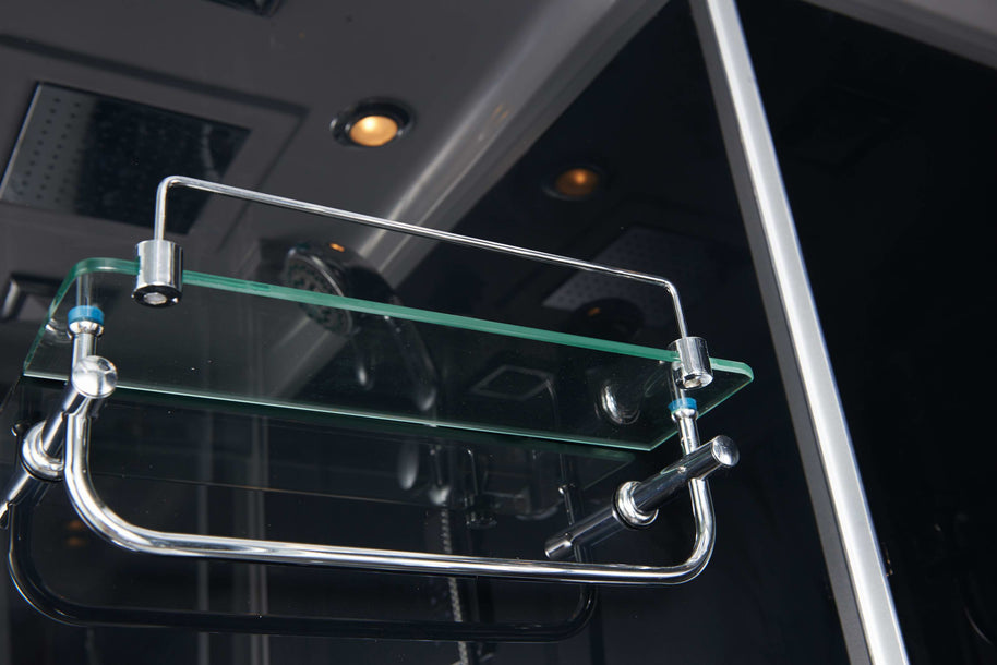 Box Doccia Black Air 70x100 Sinistra Idromassaggio Multifunzione