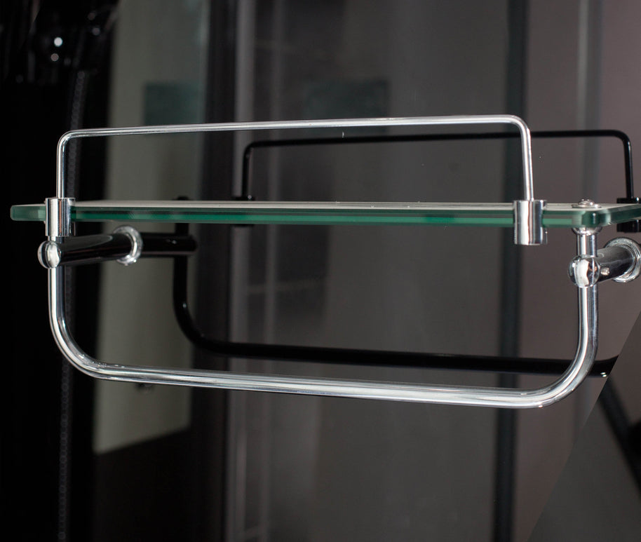 Box Doccia Black Air 70x100 Sinistra Idromassaggio Multifunzione