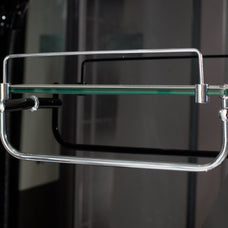 Box Doccia Black Air 70x100 Sinistra Idromassaggio Multifunzione