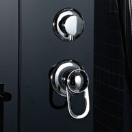 Box Doccia Black Air 70x100 Sinistra Idromassaggio Multifunzione