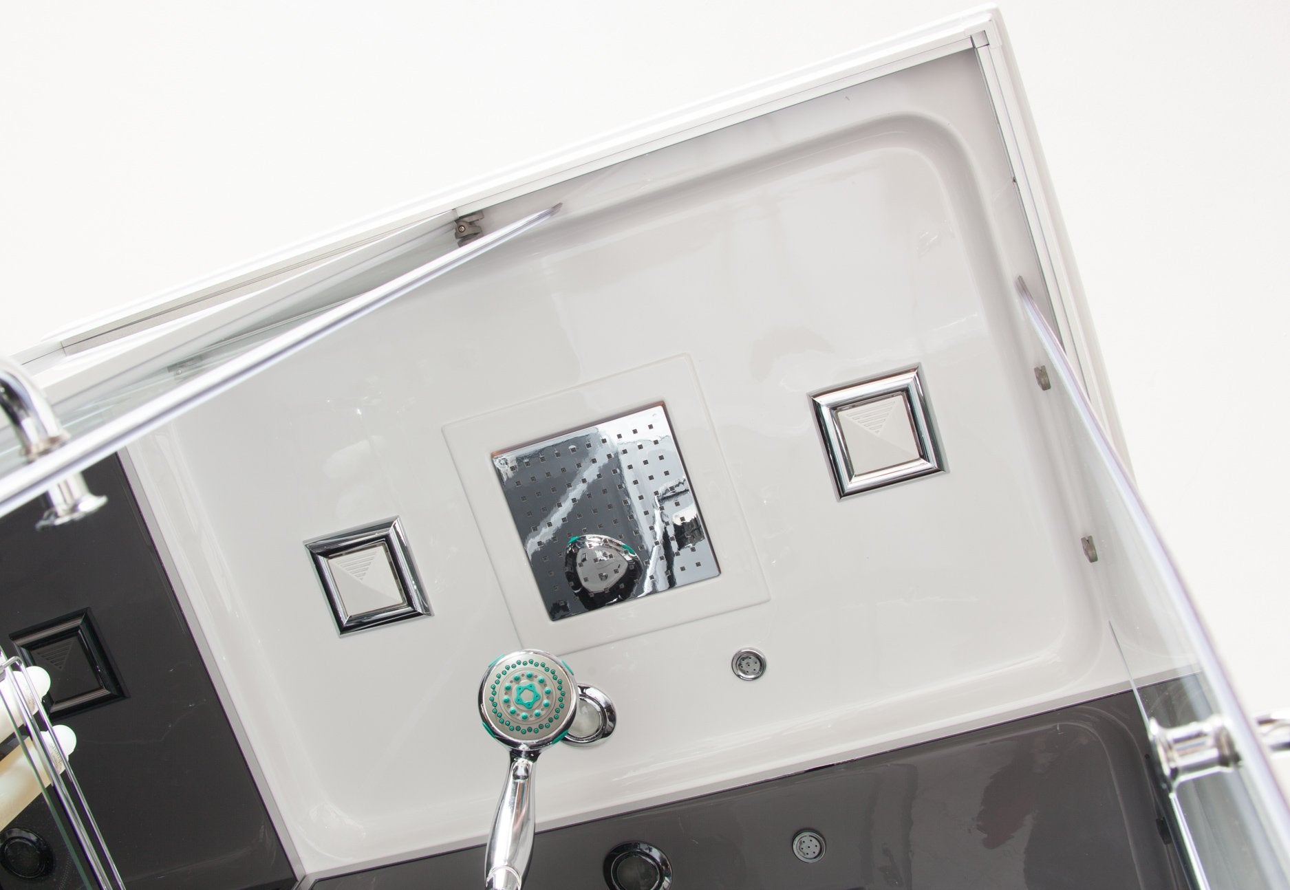 Box Doccia Black Air 70x100 Destra Idromassaggio Multifunzione