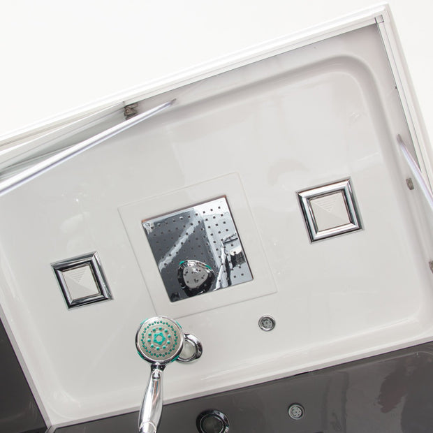 Box Doccia Black Air 70x100 Destra Idromassaggio Multifunzione