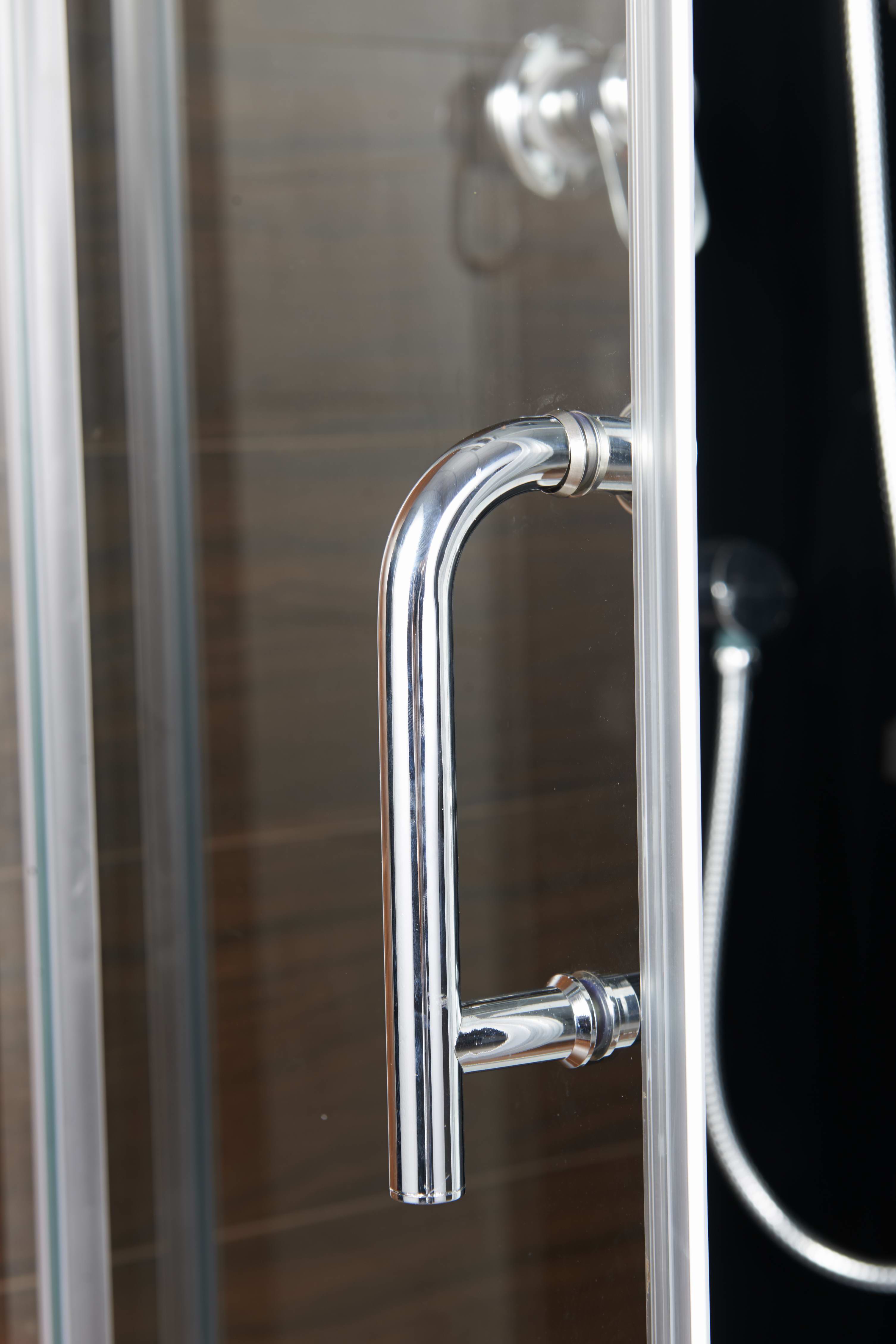 Box Doccia Black Air 70x100 Destra Idromassaggio Multifunzione