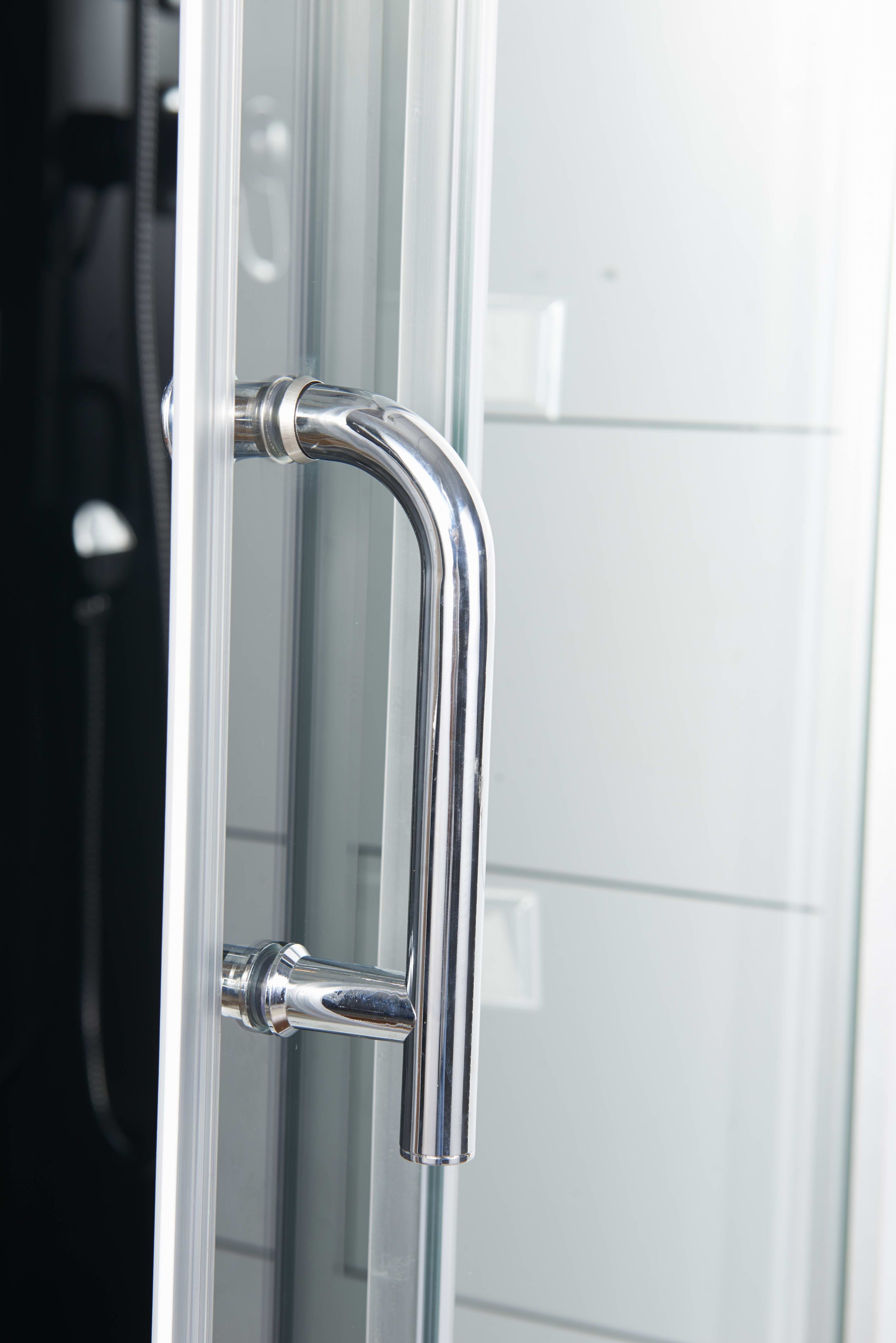 Box Doccia Black Air 70x110 Destra Idromassaggio Multifunzione