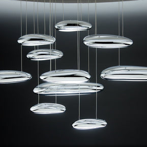 Lampadario a Led Drop Design 10B luce fredda da Soggiorno Moderno