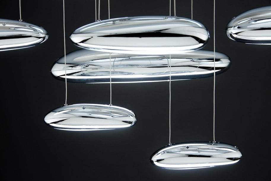 Lampadario a Led Drop Design 10B luce fredda da Soggiorno Moderno