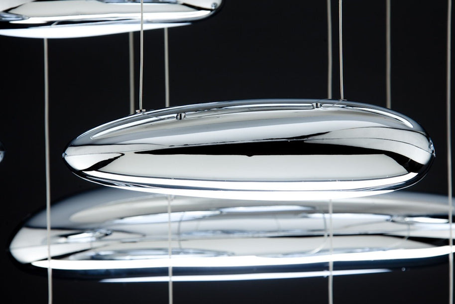 Lampadario a Led Drop Design 10B luce fredda da Soggiorno Moderno